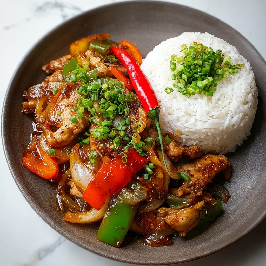 Stir-Fried Chinese Garlic Chicken Recipe - Recipe Image