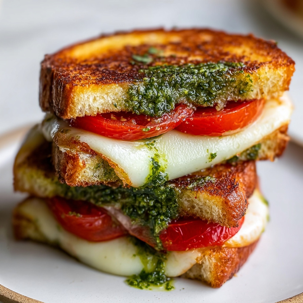 Pesto Grilled Cheese Recipe - Recipe Image