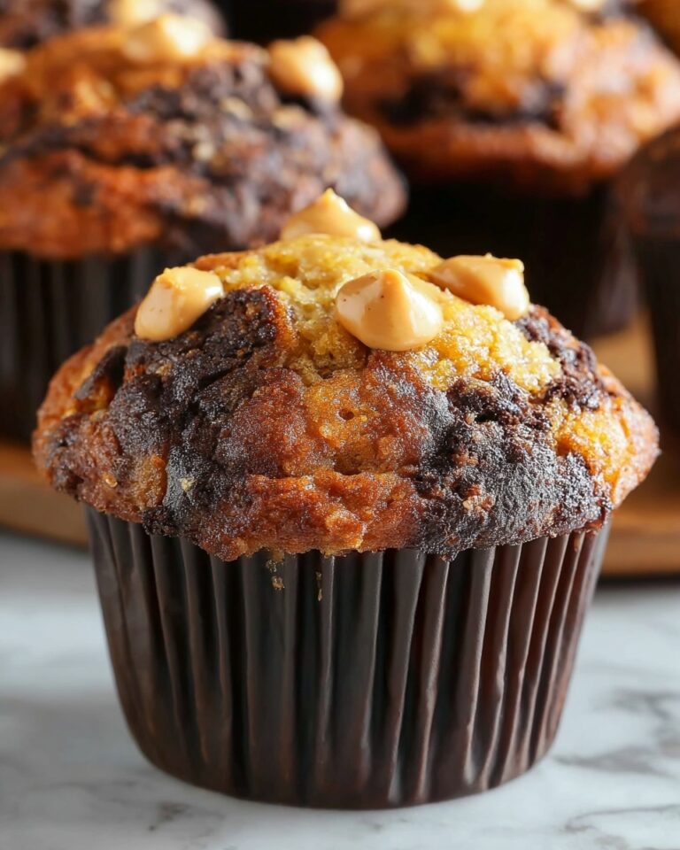 Chocolate Peanut Butter Banana Muffins Recipe
