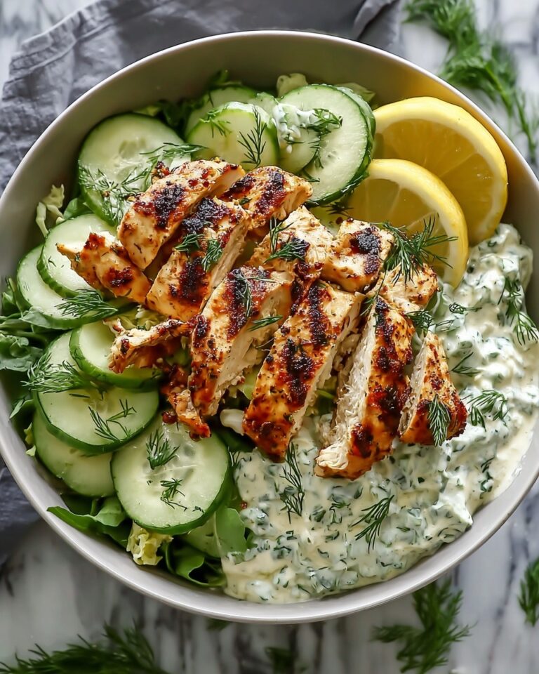 Chicken Tzatziki Bowls: Mediterranean Bliss Recipe