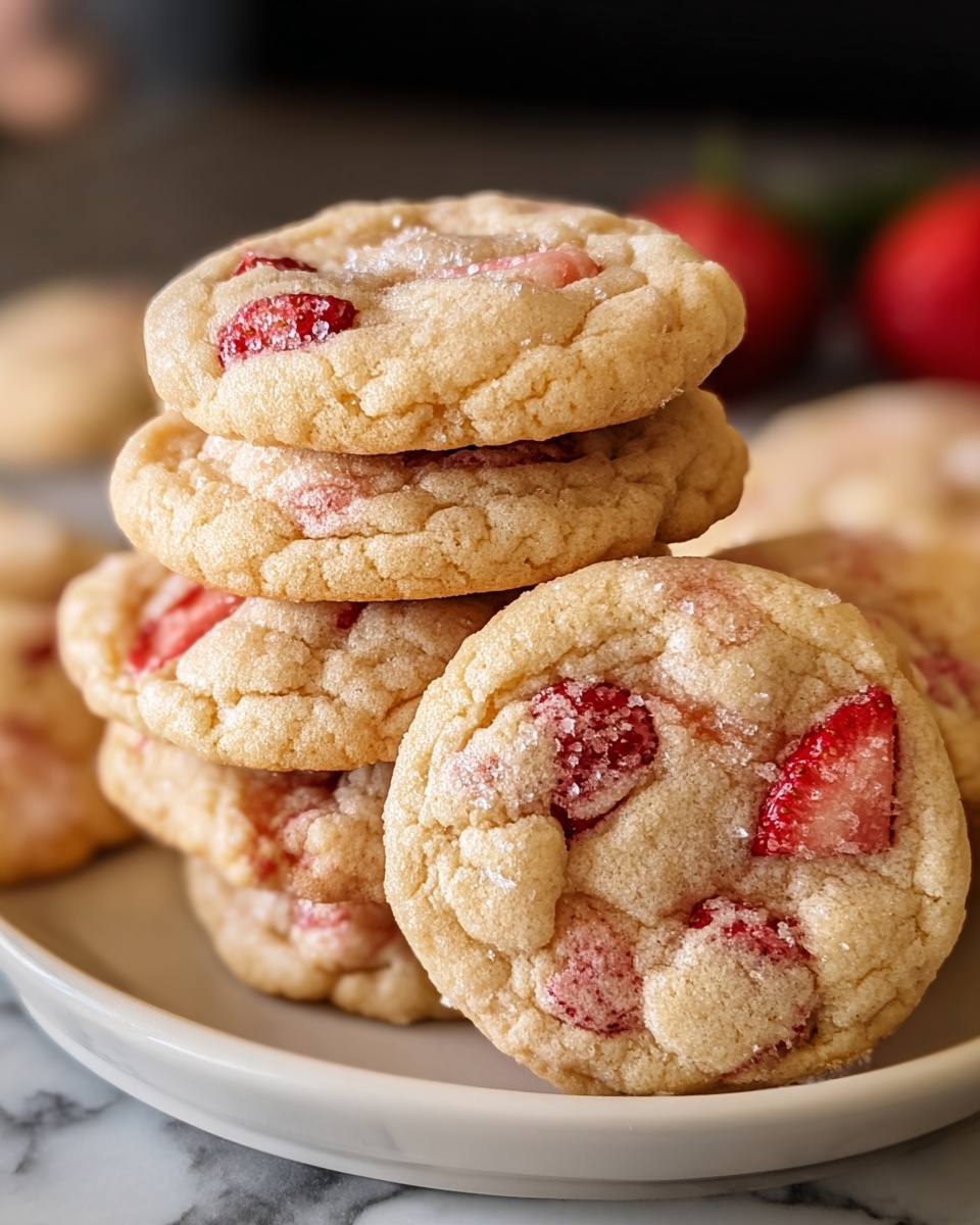 Strawberry Kiss Cookies Recipe - Recipe Image