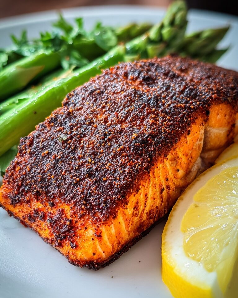 Crispy Air Fryer Blackened Salmon Recipe