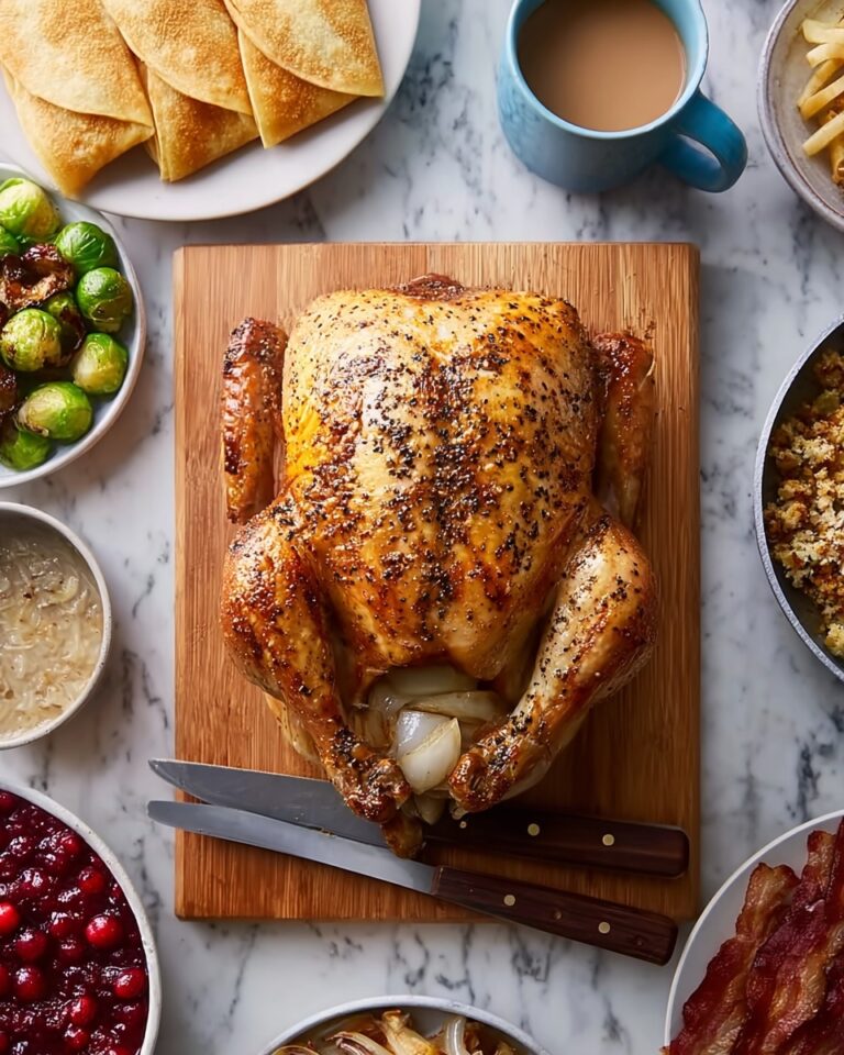 Crispy Spatchcock Turkey with Homemade Gravy Recipe