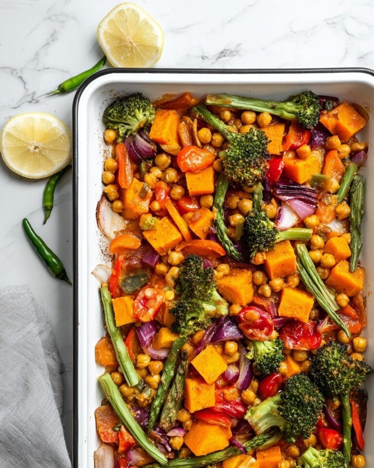 Simple Harissa Veggie Tray Bake Recipe