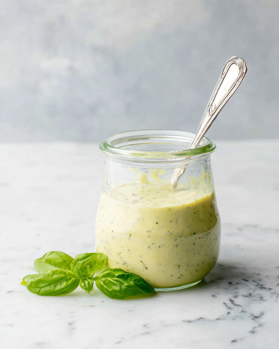 Creamy Pesto Dressing Recipe - Recipe Image
