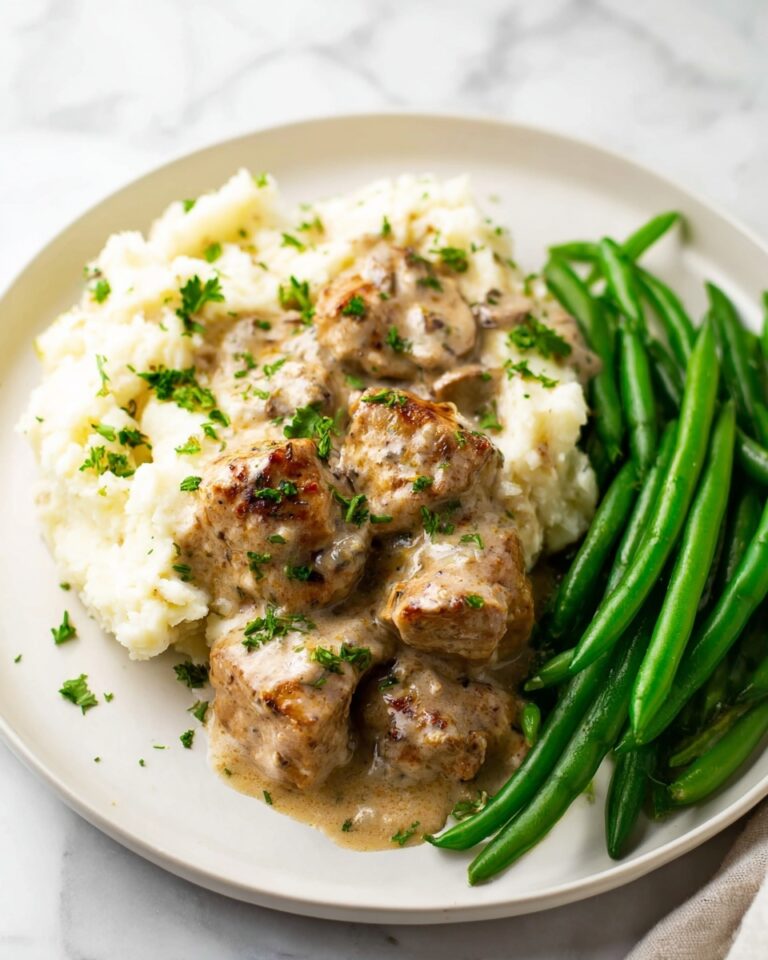 Boursin Pork Tenderloin with Herb Garlic Sauce Recipe