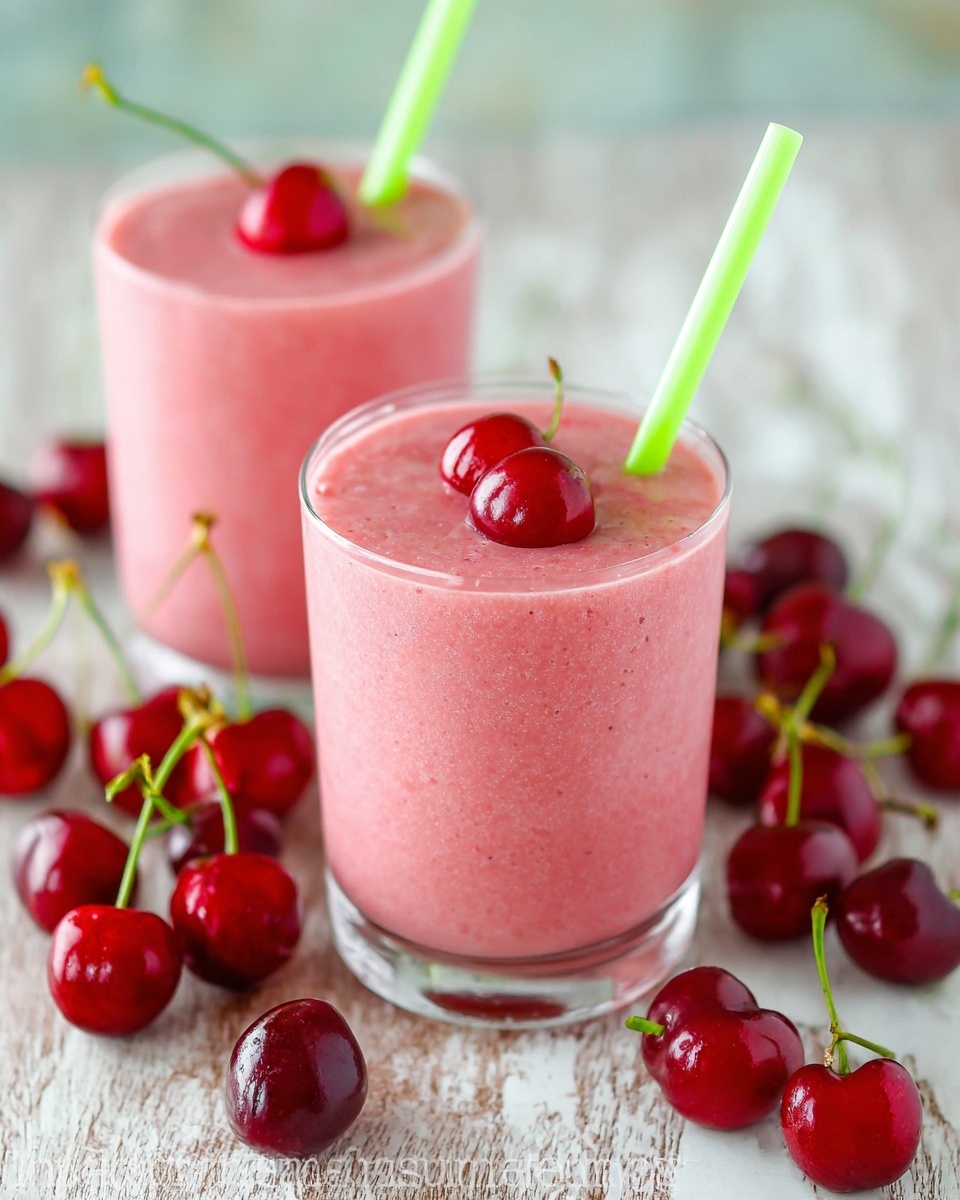Strawberry Cherry Smoothies Recipe - Recipe Image