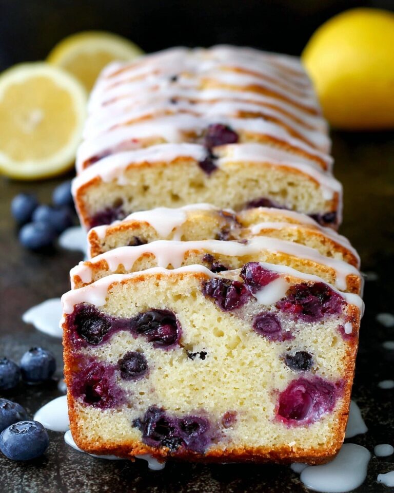 Blueberry Bread with Lemon Glaze Recipe