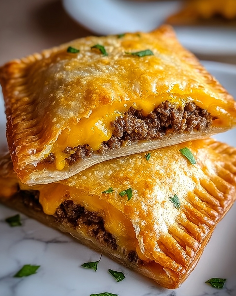 Irresistible Cheeseburger Pockets Recipe - Recipe Image