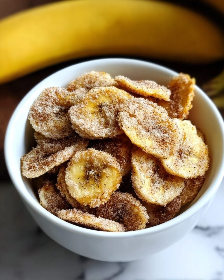 Crispy & Sweet Cinnamon Sugar Air Fryer Banana Chips Recipe
