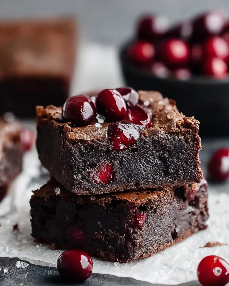 Ultra-Fudgy Roasted Cherry Brownies Recipe