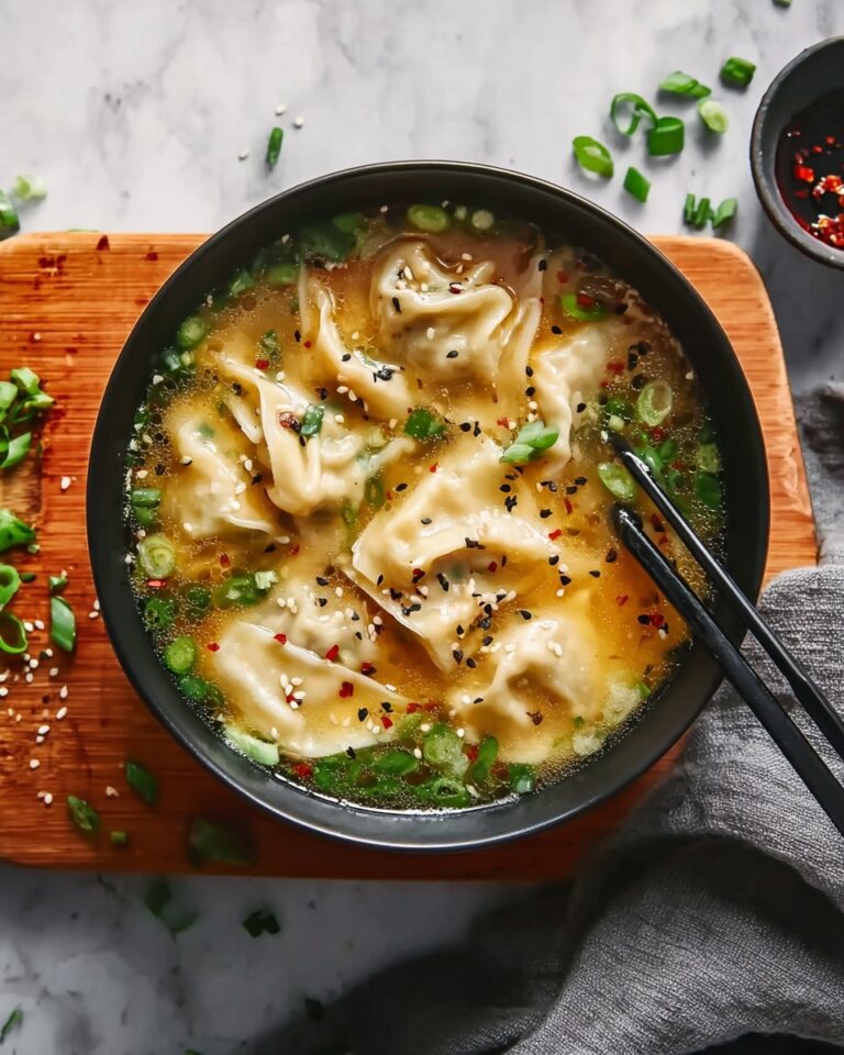 Warm & Flavorful Potsticker Soup Recipe