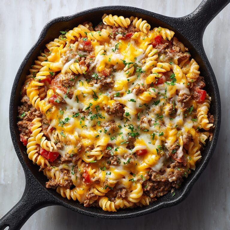 Turkey Chili Mac & Cheese Skillet Recipe