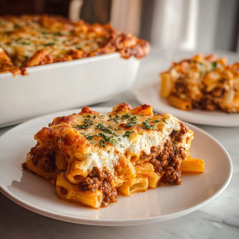 Baked Ziti with Sausage and Ricotta Recipe