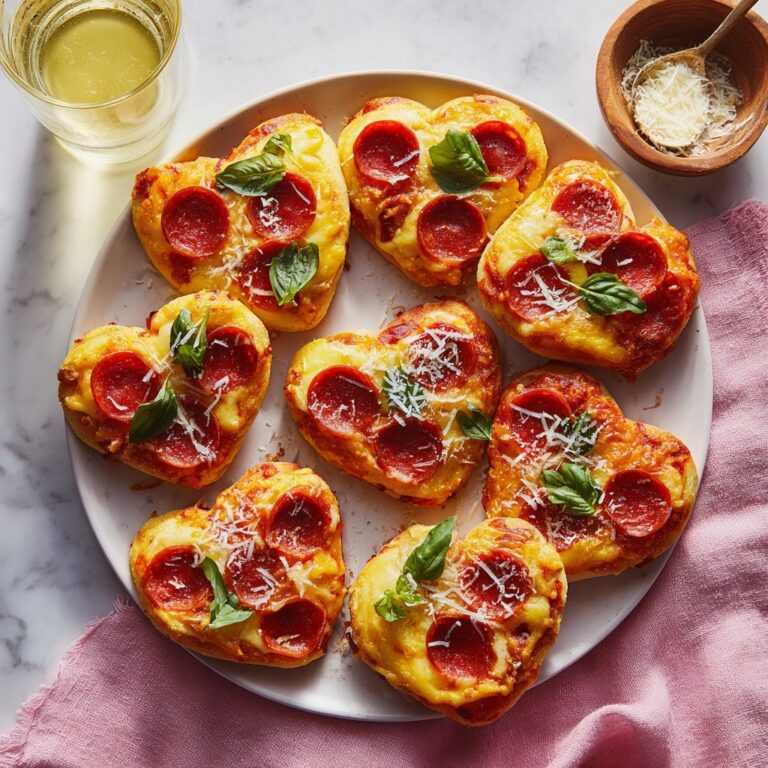 Heart-Shaped Pizzas: Fun, Cheesy Love Bites for All Ages Recipe