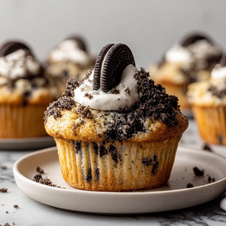 Oreo Muffins: Soft, Sweet & Loaded with Cookies in Every Bite Recipe