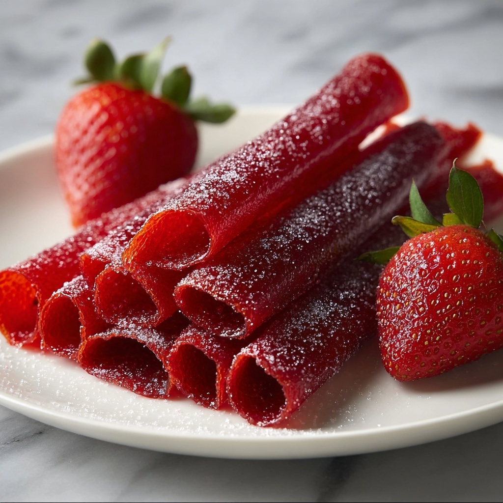 Homemade Strawberry Fruit Roll-Ups Recipe - Recipe Image