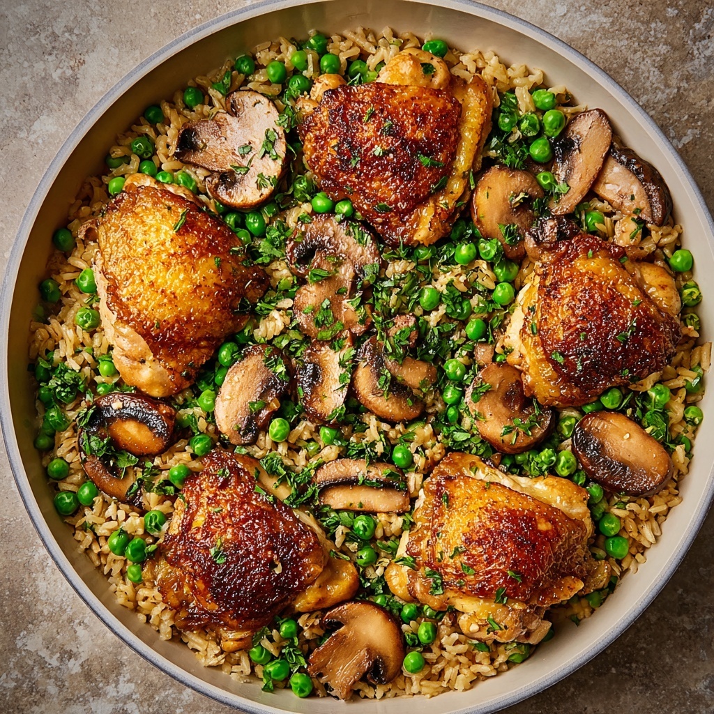 One Pan Chicken & Rice Casserole Recipe - Recipe Image