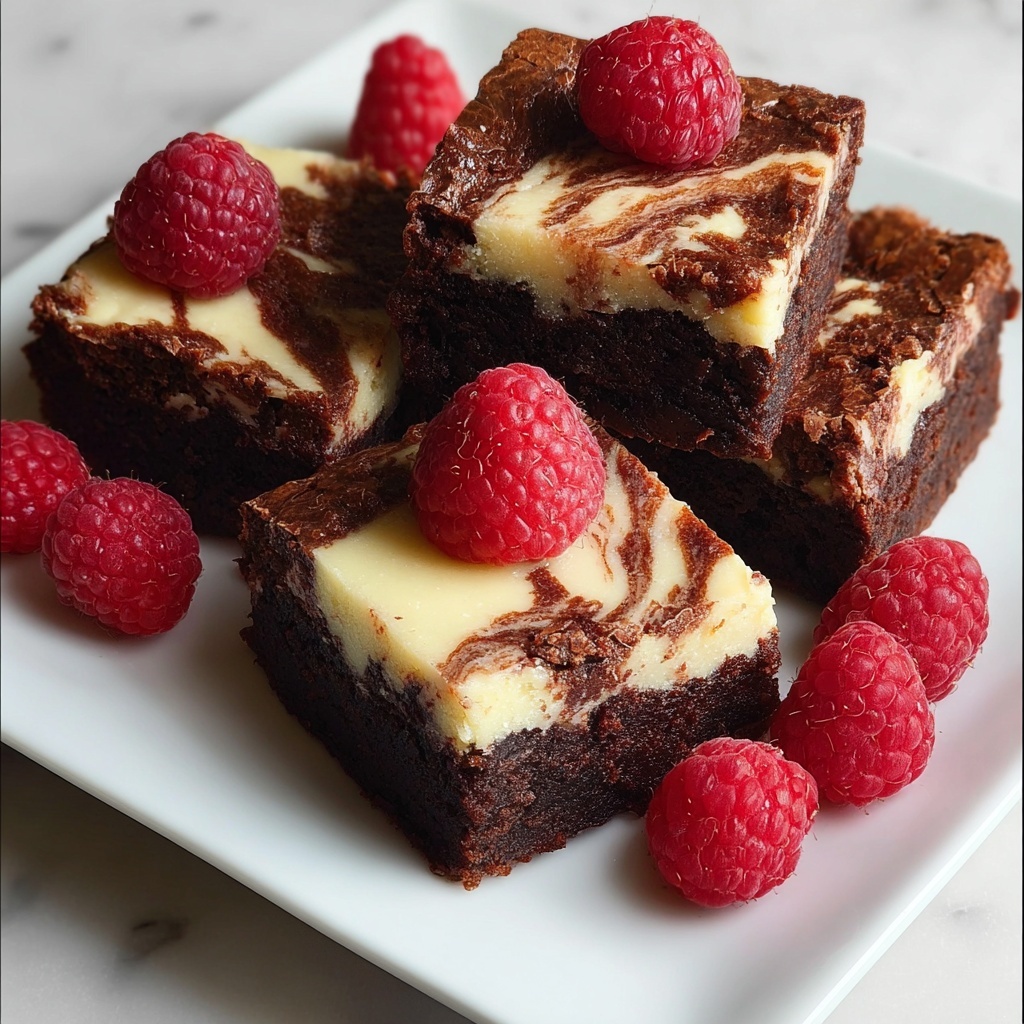 Raspberry Swirl Brownies Recipe - Recipe Image