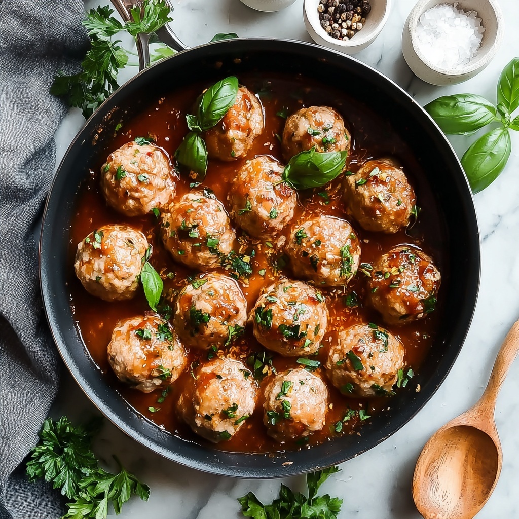 Baked Chicken Meatballs Recipe - Recipe Image