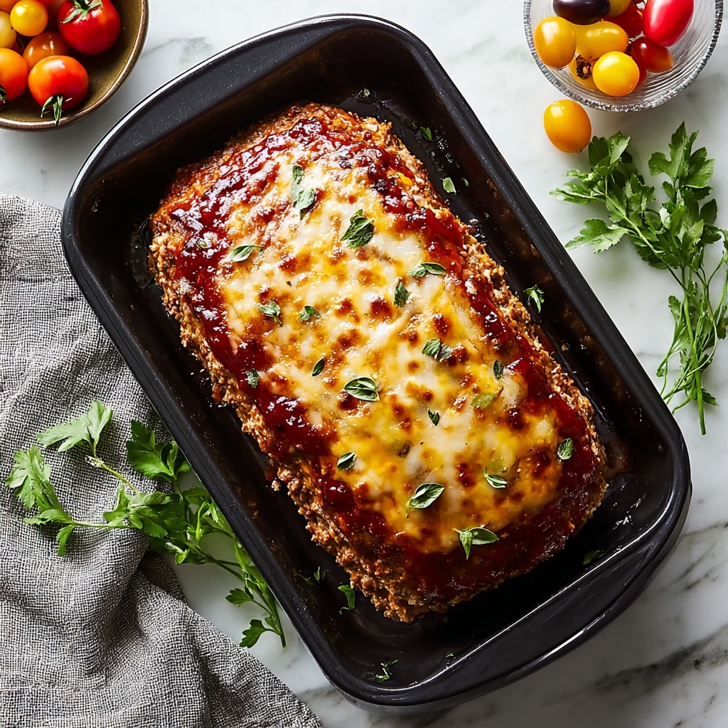 Melt-in-Your-Mouth Garlic Parmesan Chicken Meatloaf Recipe - Recipe Image