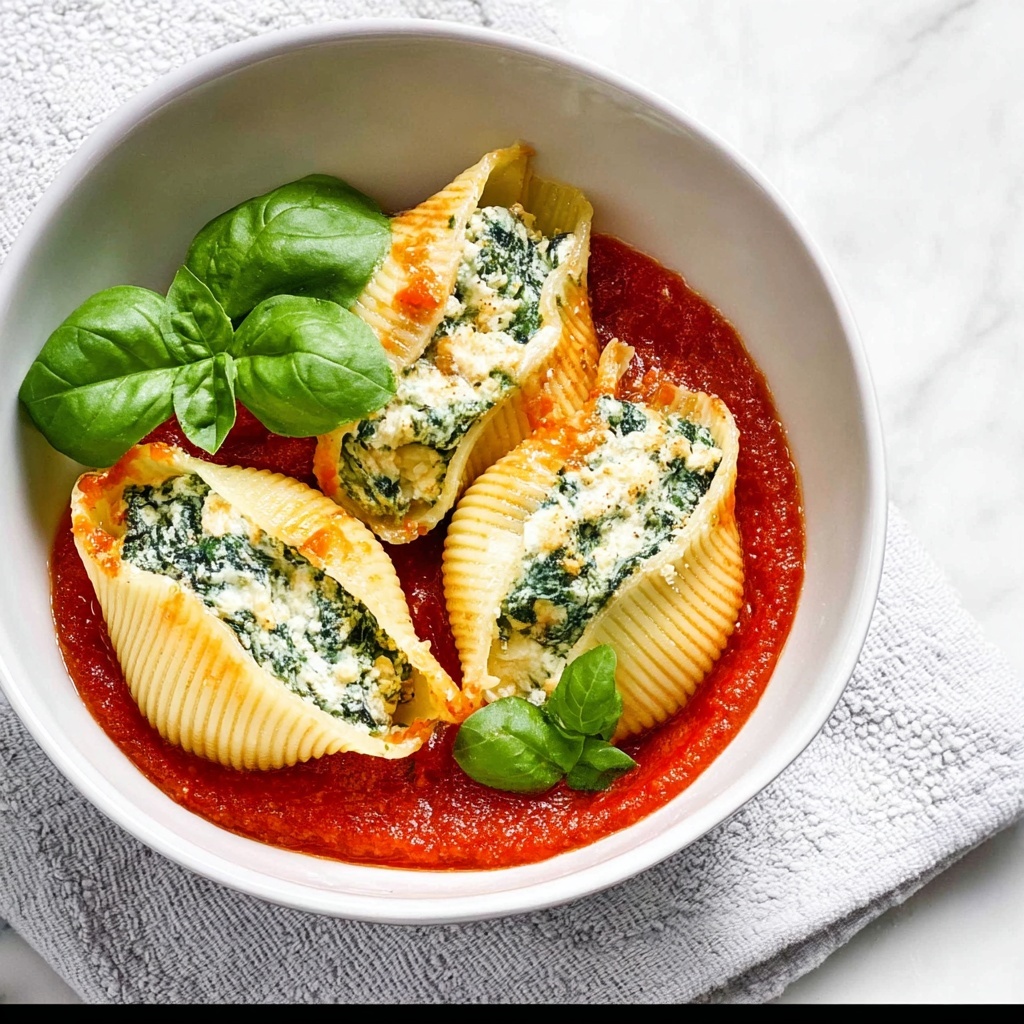 Spinach Artichoke Stuffed Pasta Shells Recipe - Recipe Image
