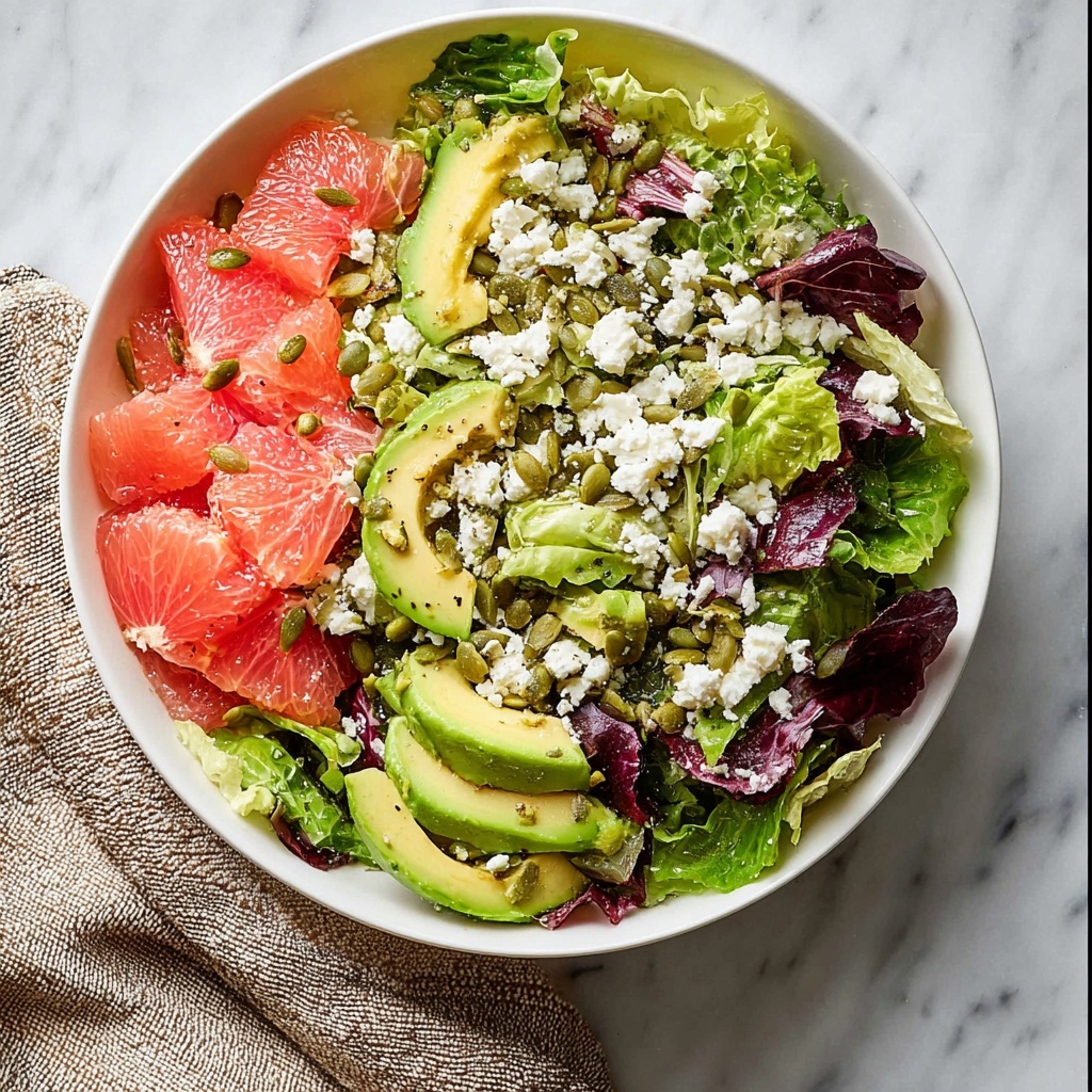 Grapefruit and Avocado Salad with Feta and Pepitas Recipe - Recipe Image