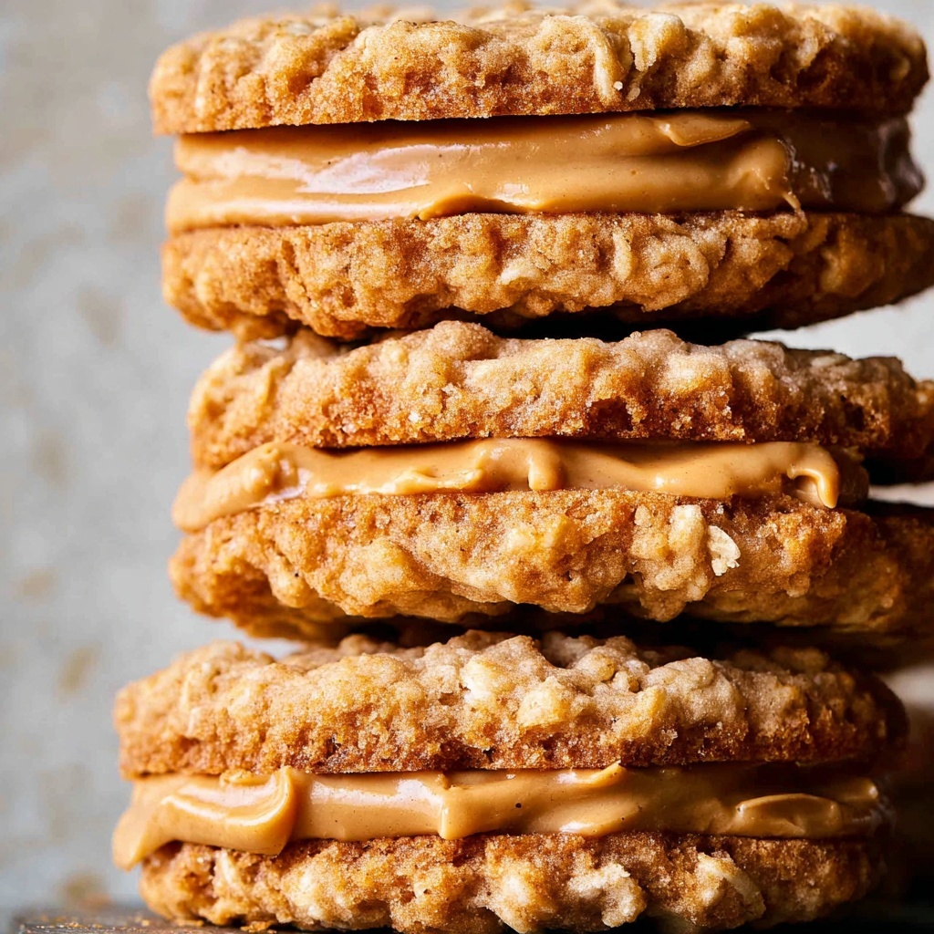 Peanut Butter Oatmeal Sandwich Cookies Recipe - Recipe Image