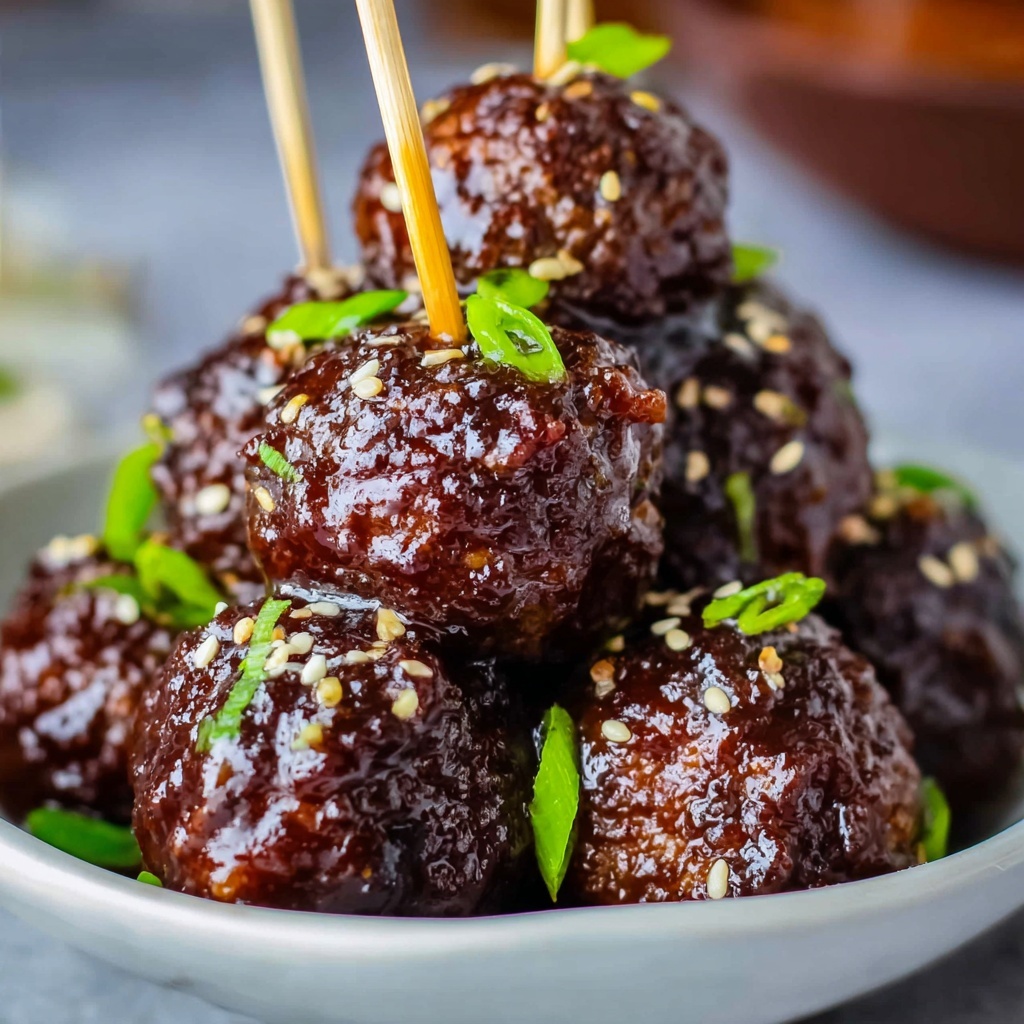 Raspberry Balsamic Meatballs (Slow Cooker) Recipe - Recipe Image