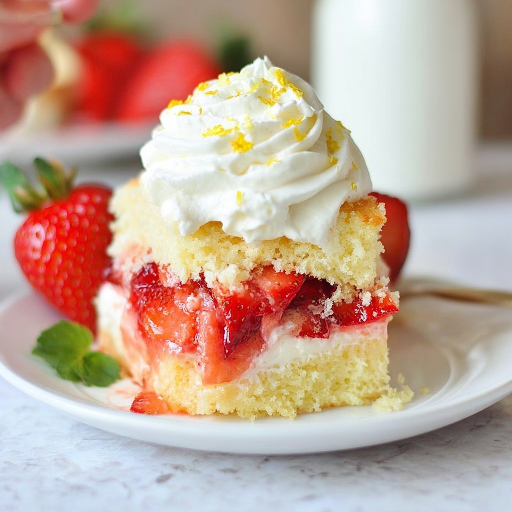 Easy Strawberry Lemon Shortcake Recipe - Recipe Image
