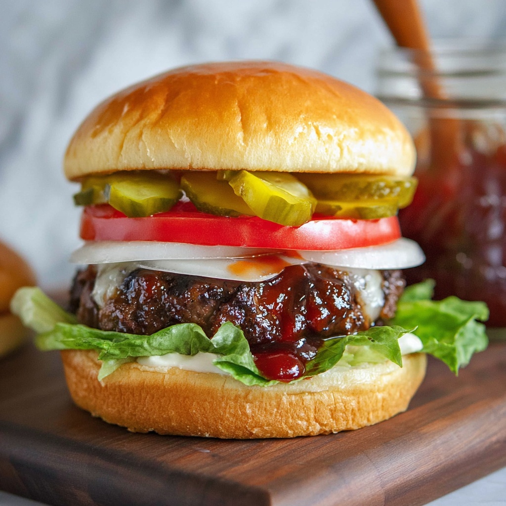 Simple BBQ Burger Recipe - Recipe Image