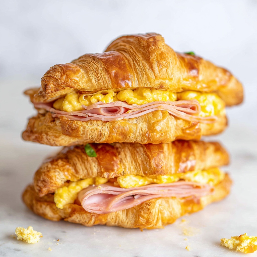 Croissant Breakfast Sandwiches Recipe - Recipe Image