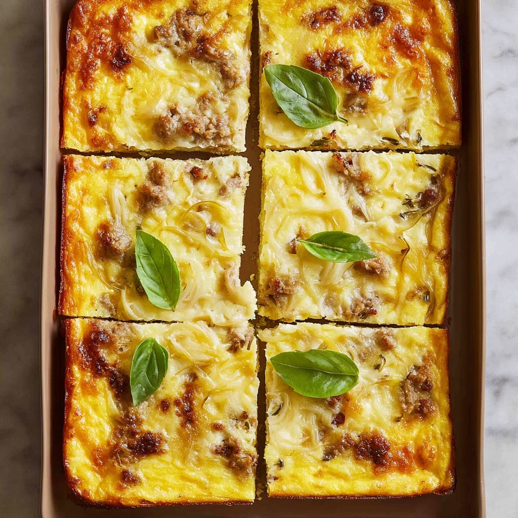 Breakfast Sausage and Hash Brown Pizza Recipe - Recipe Image