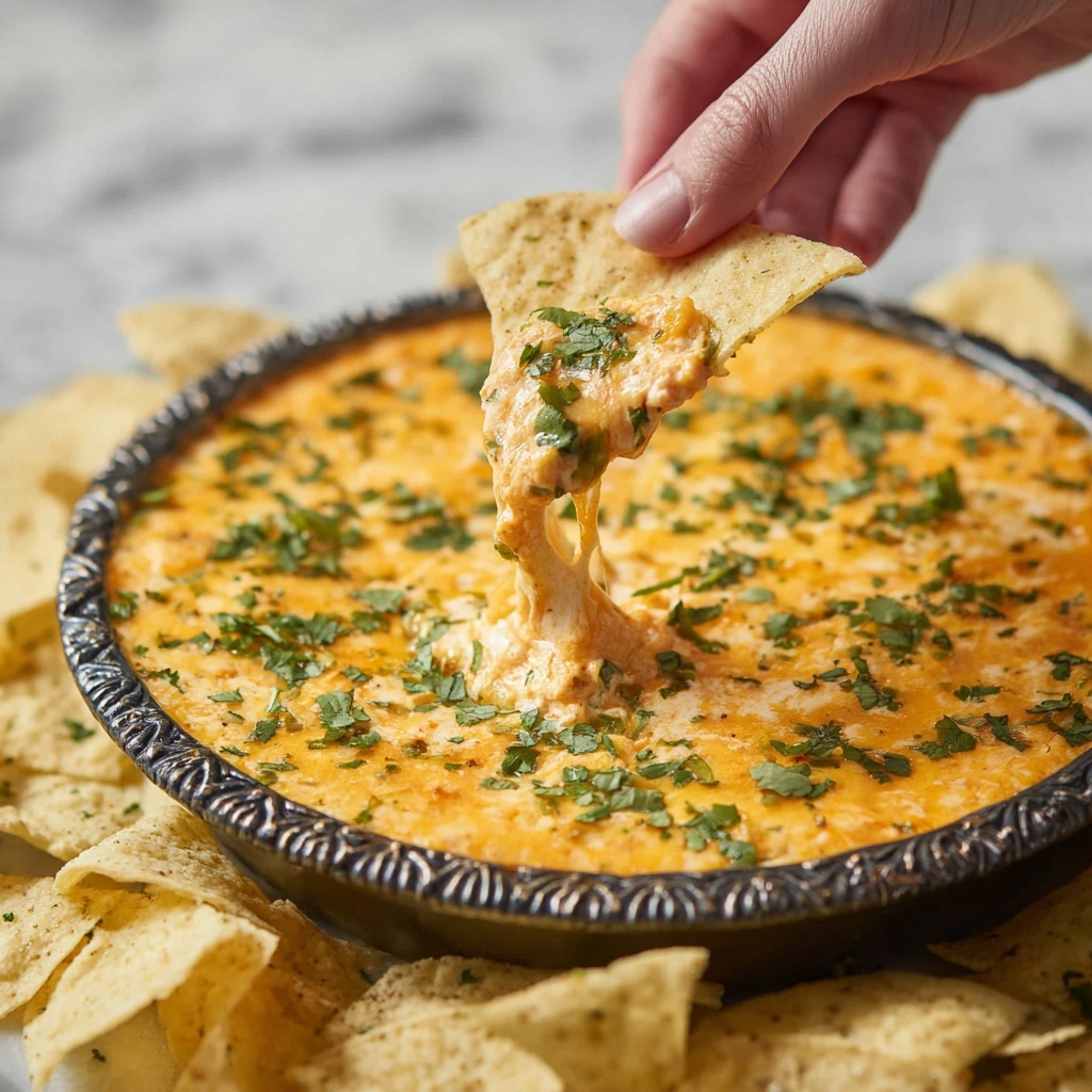 Green Chile Chicken Enchilada Dip Recipe - Recipe Image