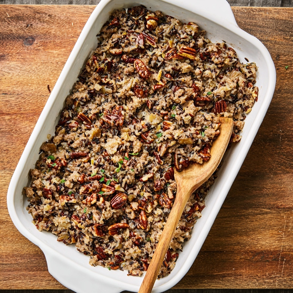 Wild Rice Sausage and Apple Stuffing Recipe - Recipe Image