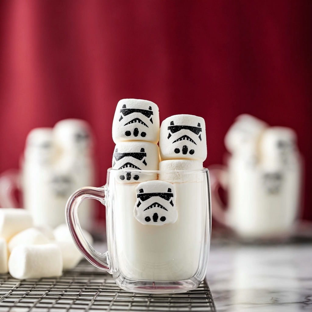 White Hot Chocolate with Stormtrooper Marshmallows Recipe - Recipe Image