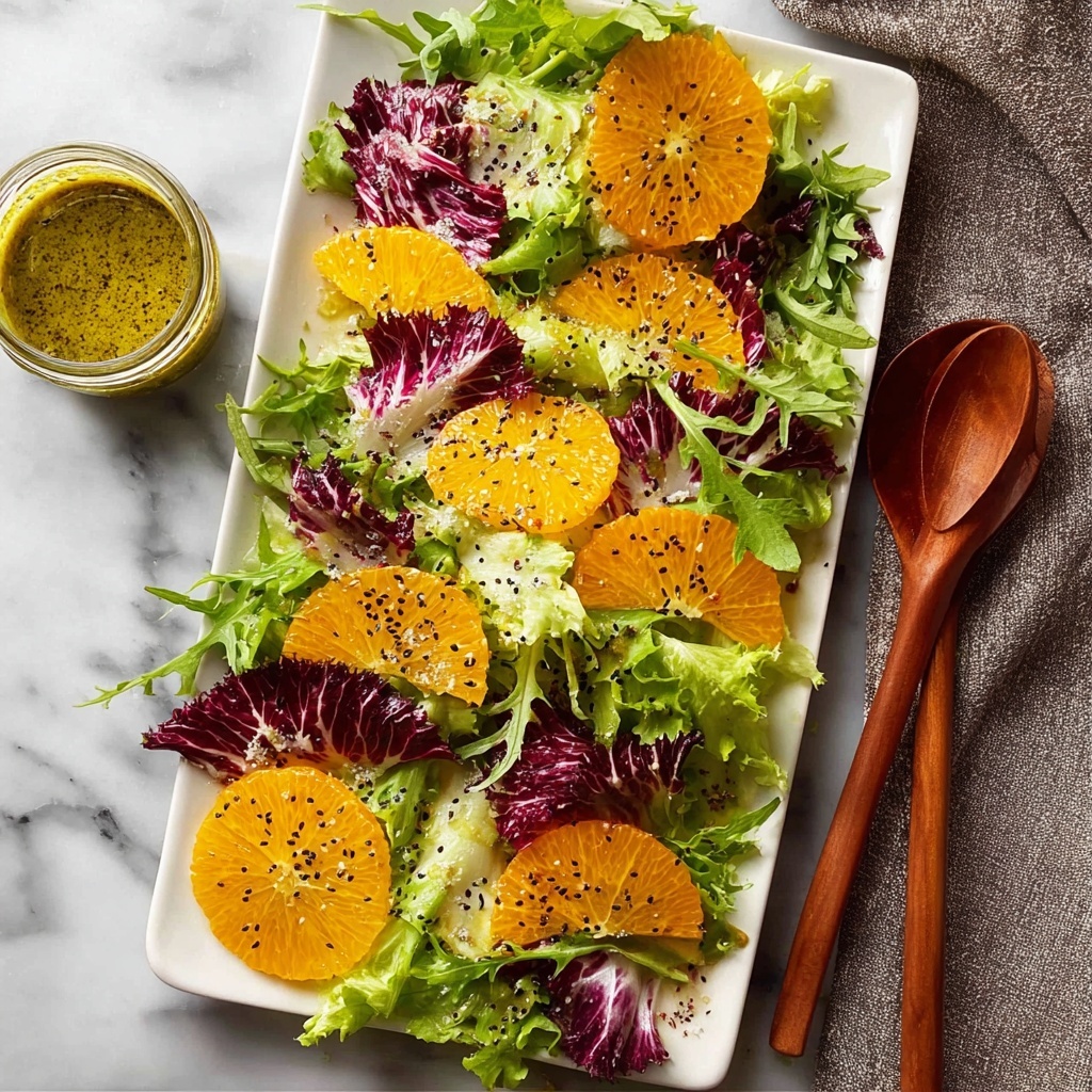 Bitter Leaf and Orange Salad with Orange Poppyseed Dressing Recipe - Recipe Image
