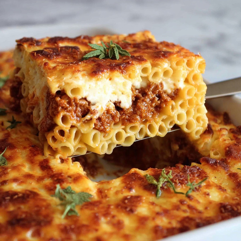 Pastitsio (Greek Pasta Bake) Recipe - Recipe Image