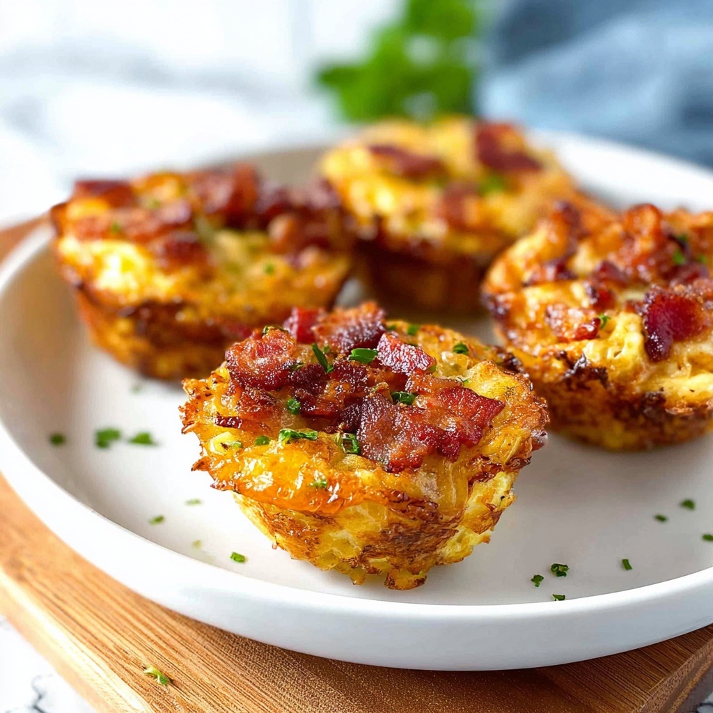 Cheese and Bacon Muffin Tin Hash Browns Recipe - Recipe Image