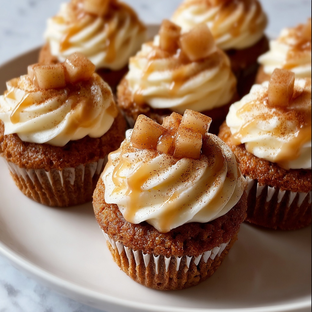 Apple Pie Cupcakes with Cinnamon Frosting Recipe - Recipe Image
