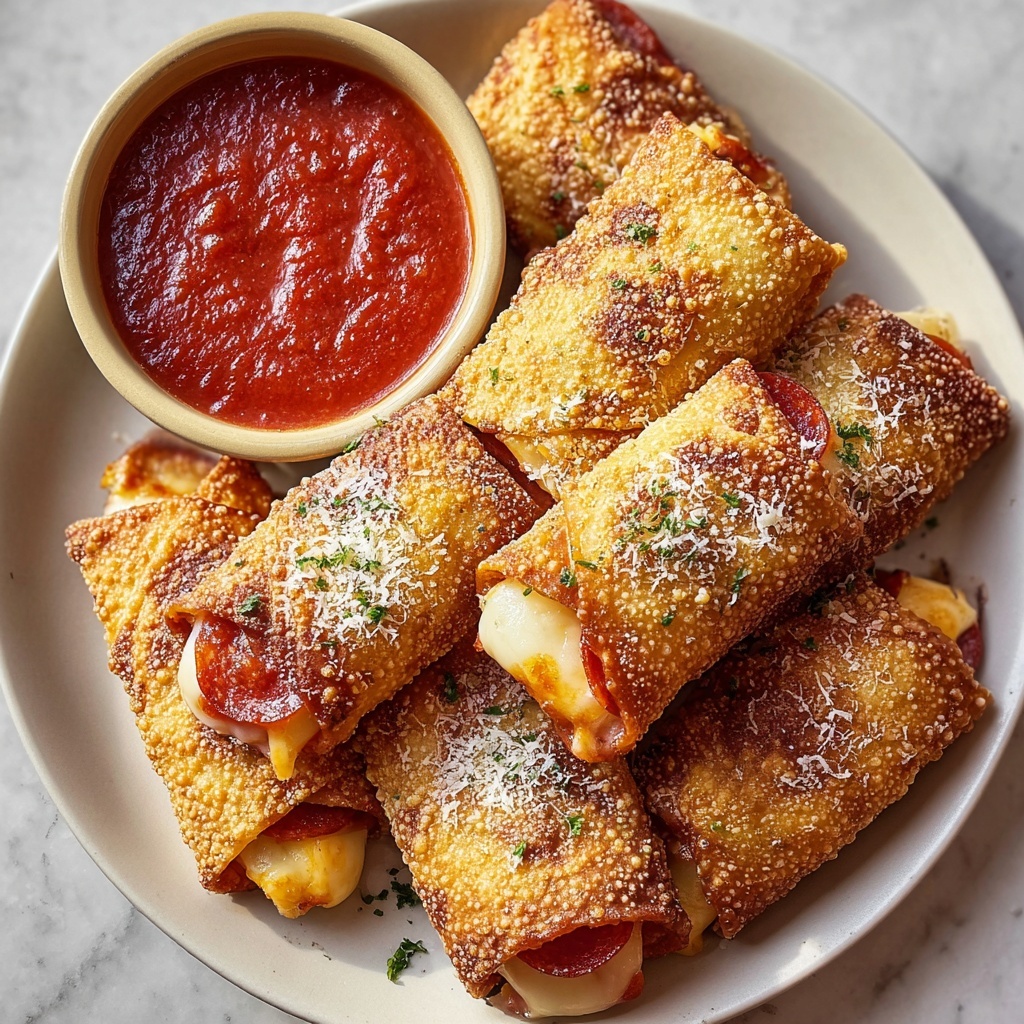 Crispy Air Fryer Pizza Rolls Recipe - Recipe Image