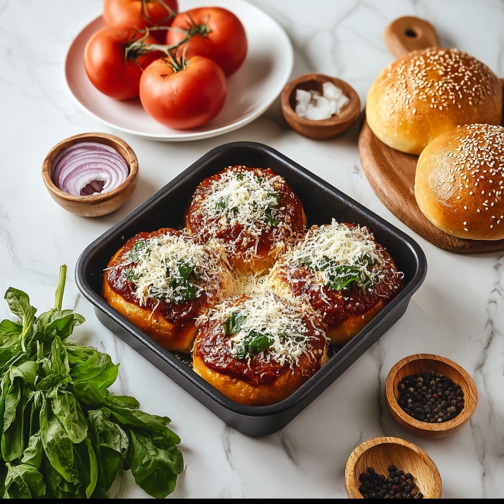Pizza Sliders with Italian Sausage and Mozzarella Recipe - Recipe Image
