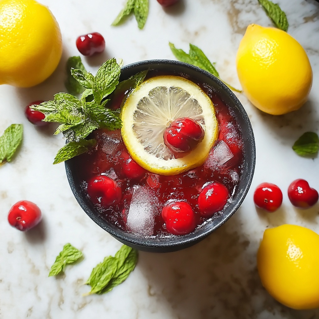 Cherry Iced Tea Recipe - Recipe Image