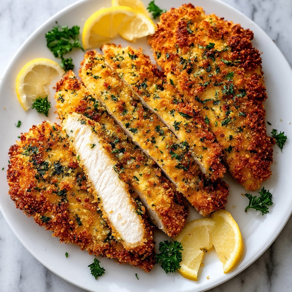 Herb-Crusted Baked Parmesan Chicken Recipe - Recipe Image