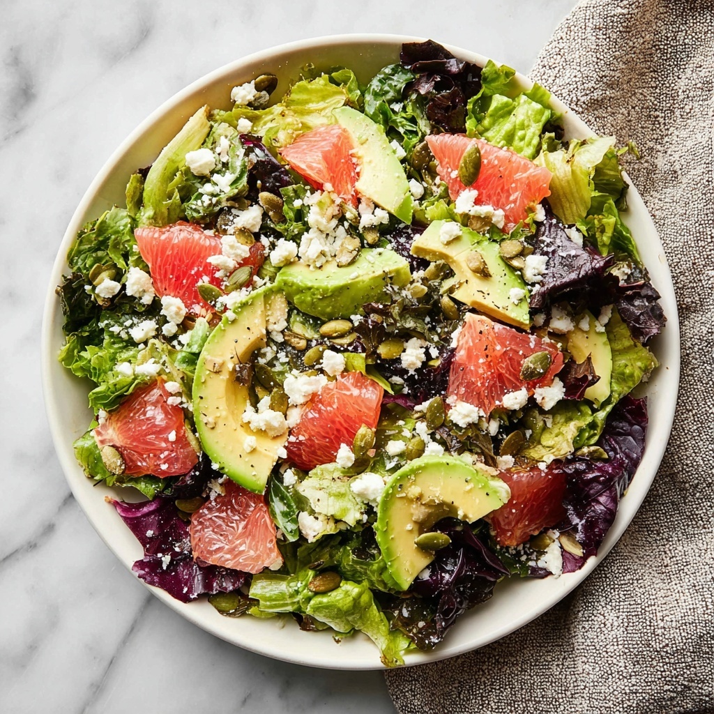 Grapefruit and Avocado Salad with Feta and Pepitas Recipe - Recipe Image