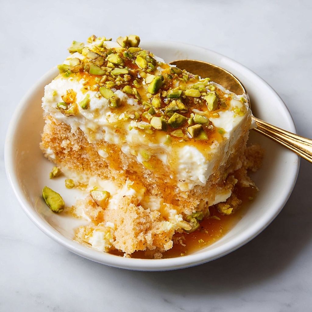 Shaved Frozen Peach with Mascarpone, Honey, and Pistachios Recipe - Recipe Image