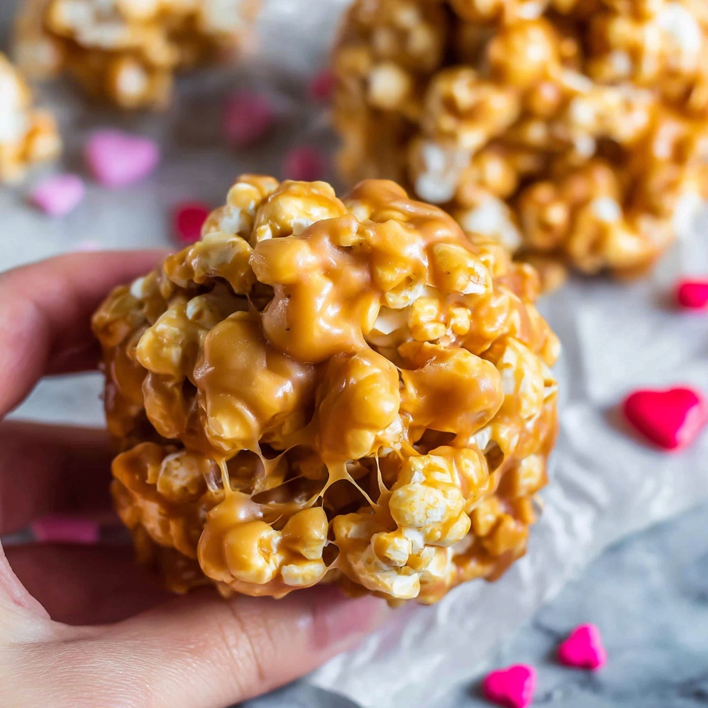 Peanut Butter Butterscotch Popcorn Balls Recipe - Recipe Image