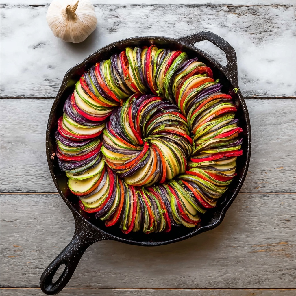 Creamy Garlic Ranch Ratatouille with Toasted Bread Recipe - Recipe Image