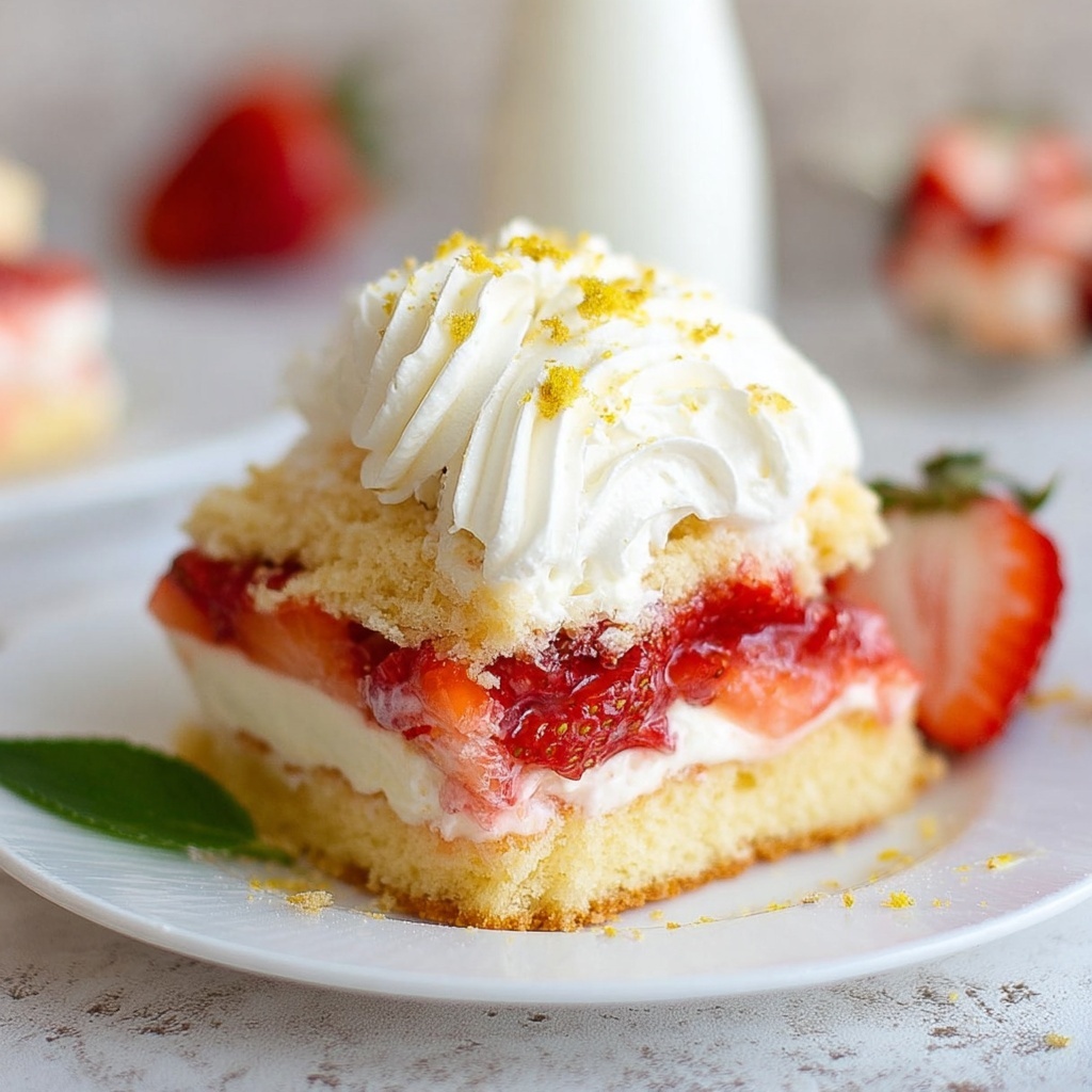 Easy Strawberry Lemon Shortcake Recipe - Recipe Image