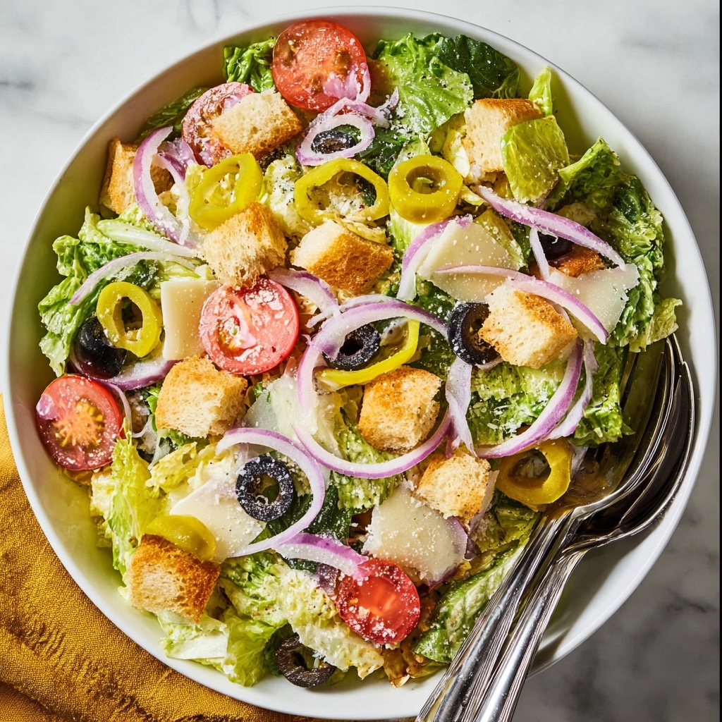 Olive Garden Salad with Copycat Dressing Recipe - Recipe Image
